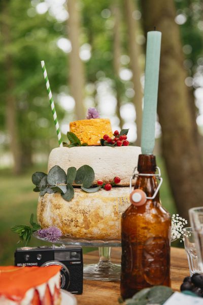 Inspiration mariage bohème pièce monté fromages