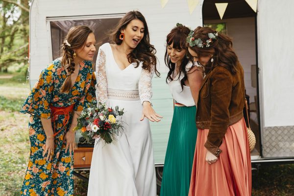 Inspiration mariage bohème chic robe de mariée