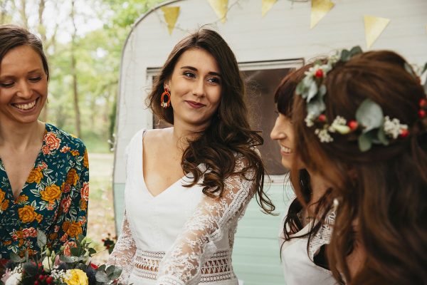 Inspiration mariage bohème chic robe de mariée