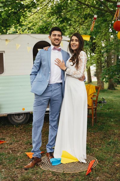 Inspiration mariage bohème chic avions papier
