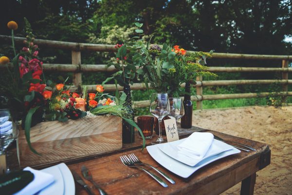 Inspiration mariage équestre déco table