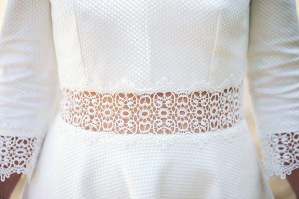 Inspiration mariage équestre robe de mariée ceinture dentelle