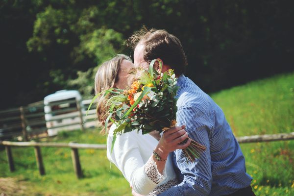 Inspiration mariage equestre robe de mariée courte