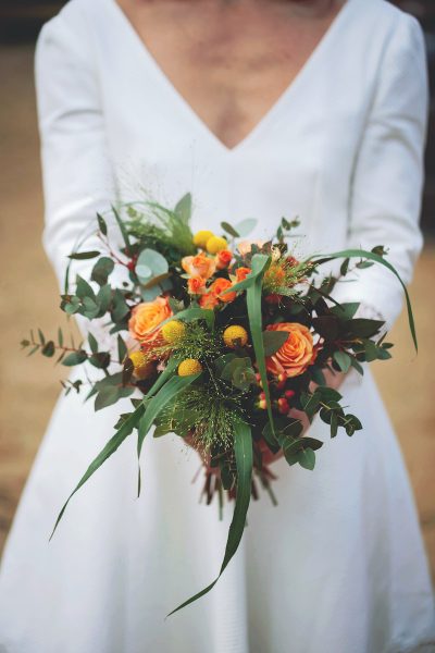Inspiration mariage équestre bouquet de mariée