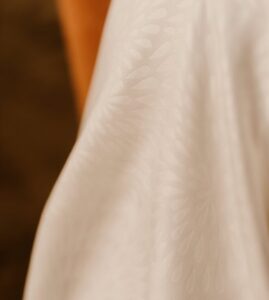 tissu motif robe de mariée