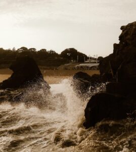 côte sauvage rocher saint nazaire