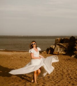 robe de mariée tissu décolleté manche bouffante
