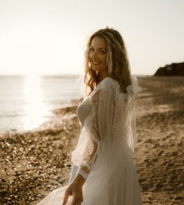 voile cape de mariée plumetis