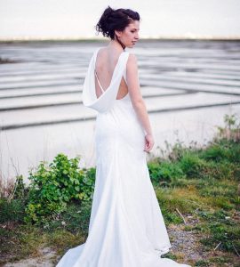 robe mariage sirène longue traîne