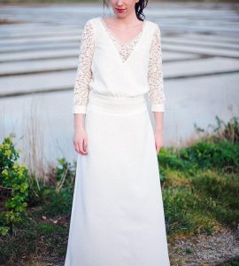 top jupe mariée vintage champêtre