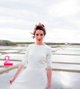 robe de mariage bohème manches coudes